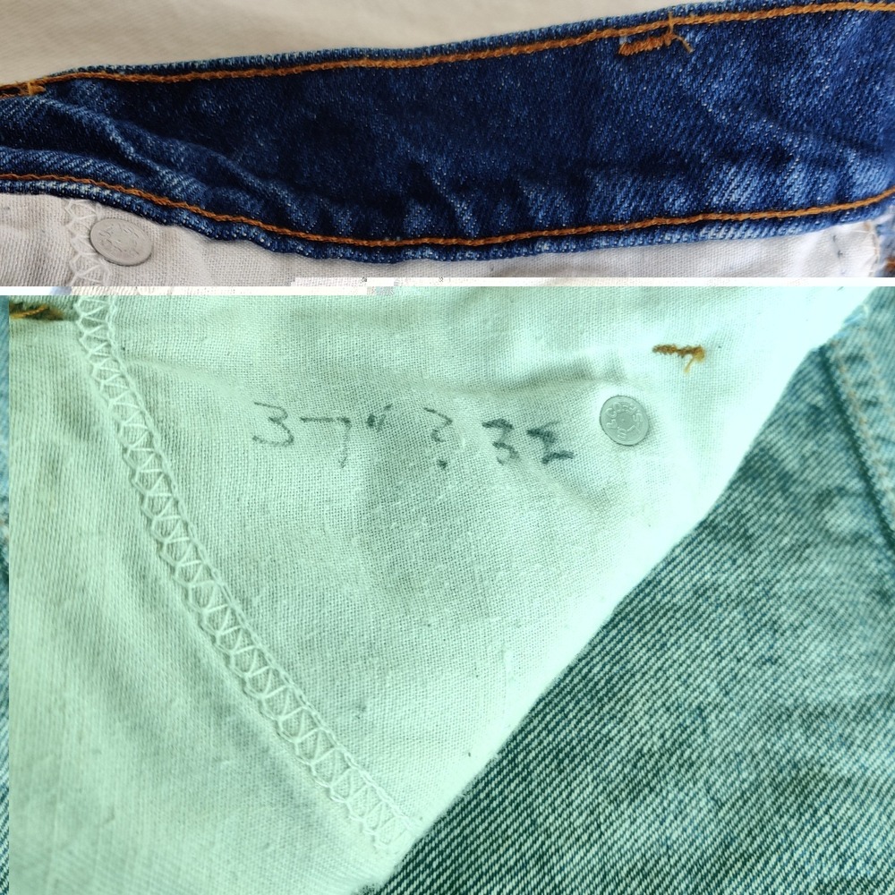 Vtg Levis 515-0693 Orange Tab Blue Jeans USA MADE Denim Pants Men's 35 x 30.5 - Picture 8 of 14